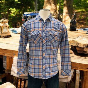BKE Standard & Athletic Fit Medium Plaid Button-Up Shirts Western Rodeo Festival